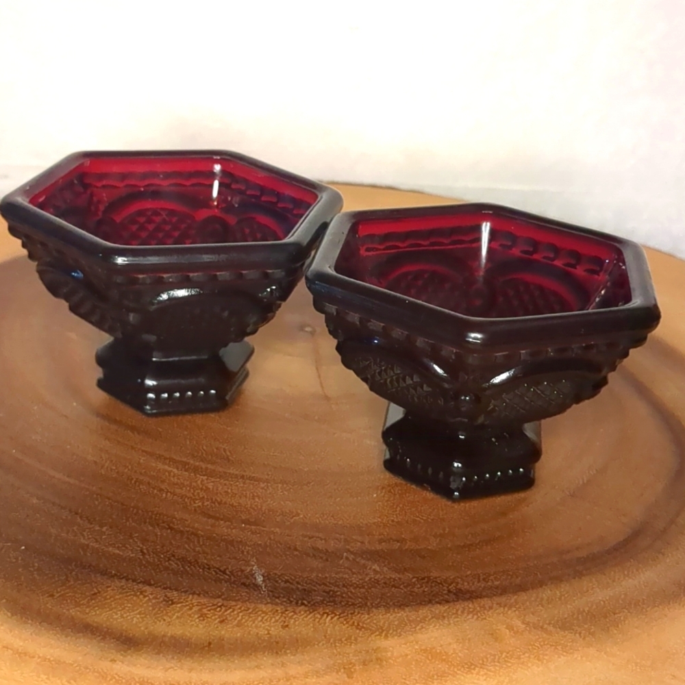 Vintage Avon Cape Cod Glass Ruby Red